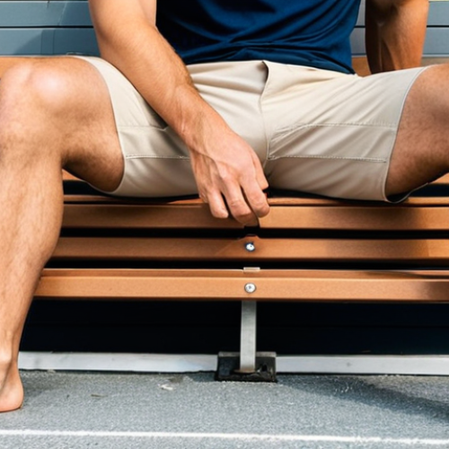 Home 11 **
* **Subject:** Man sitting down, wearing shorts a couple of inches above the knee.
* **Details:** Focus on the fit and length of the shorts. Emphasize the "sit-down test" and comfortable coverage.
* **Style:** Casual, relatable, everyday wear.
**