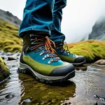 남성용 하이킹 부츠 추천 - **Prompt:** A diverse group of hikers, wearing clean, modern hiking boots with various lug patterns,...